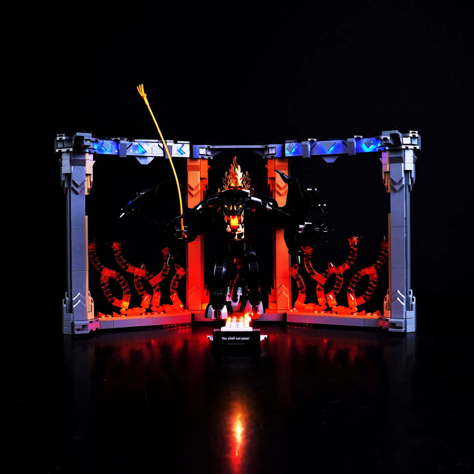 

LED Lighting Set Suitable for LEGO Lord of The Rings Balrog Book Nook 10367 Building Blocks Lamp Toys(Not Include Model Bricks)