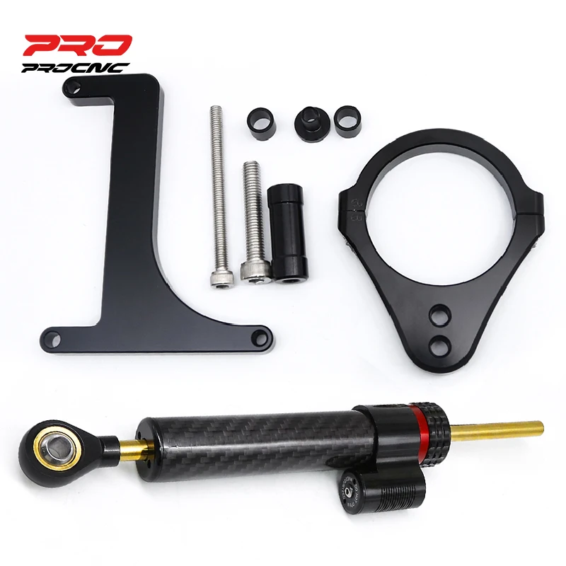 

Carbon Steering Damper For inokim OX sub13 Electric Scooter CNC Aluminum Motorcycle Stabilizer Bracket Mounting Support Kit