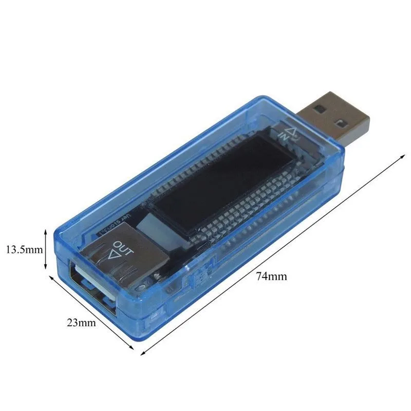 USB Tester Current Voltage Charger Capacity Tester Volt Current Voltage Meter Time Display Mobile Power Detector Battery Test