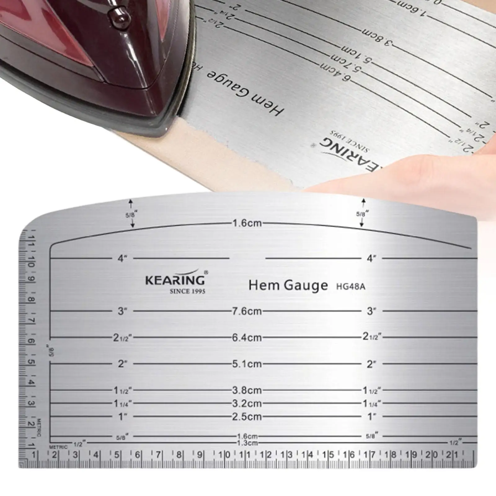 

Профессиональная портативная линейка для горячего глажки Hem Gauge для рисования тканевой печати