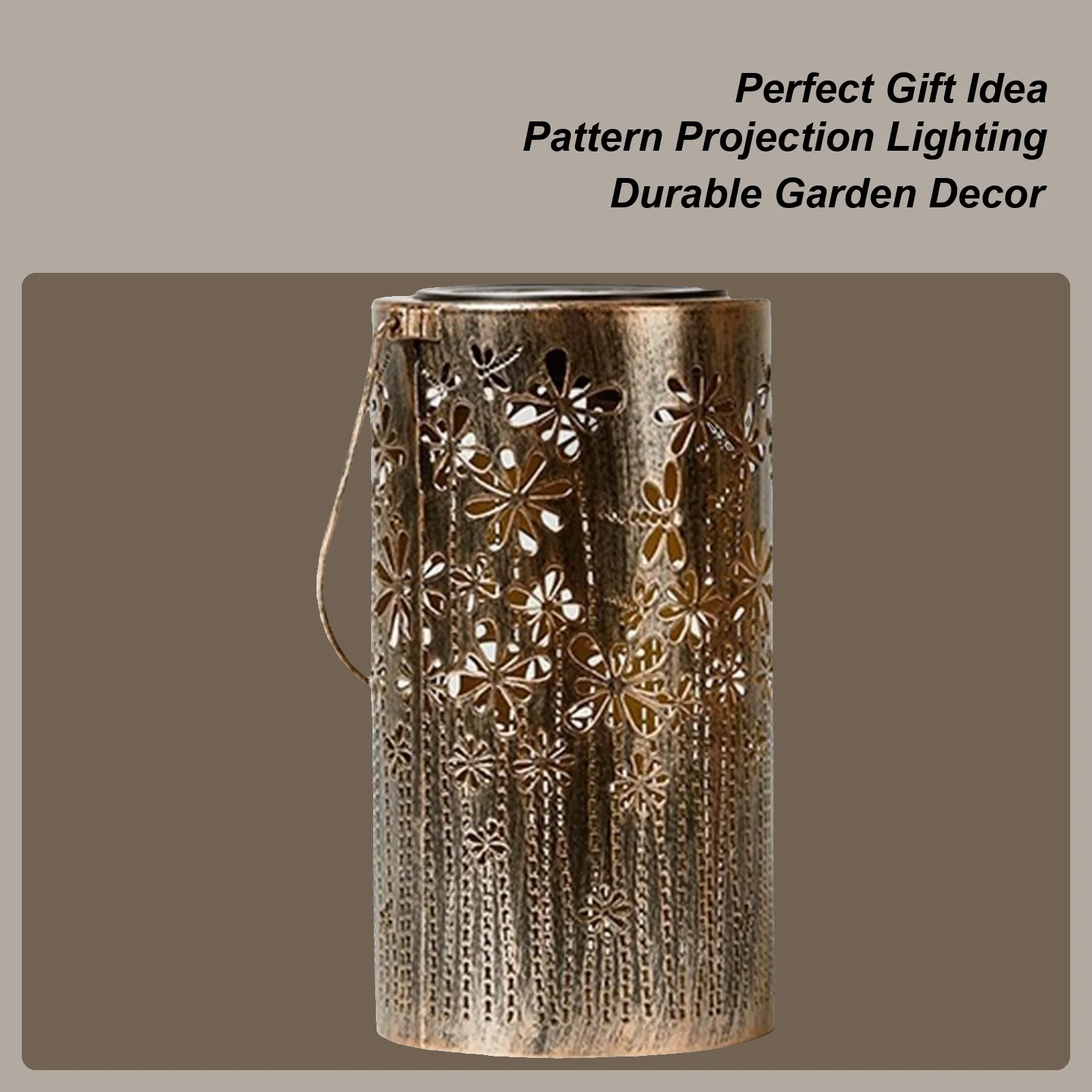 Solar Lanterns Decorative Colorful Metal Flower Lights Solar Lights Outdoor Pathway For Yard Outside Path Landscape Walkway Lawn