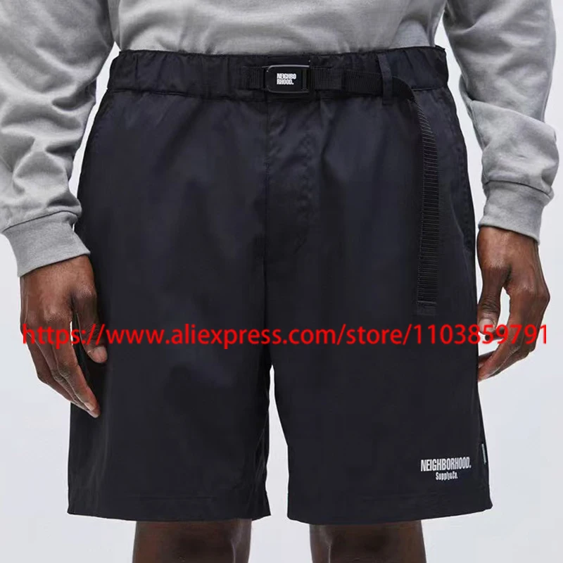 여름 태양 보호 빠른 건조 NBHD 캐주얼 반바지 통기성 메쉬 가방 맞춤형 버클 남자 로고 NBHD 바지