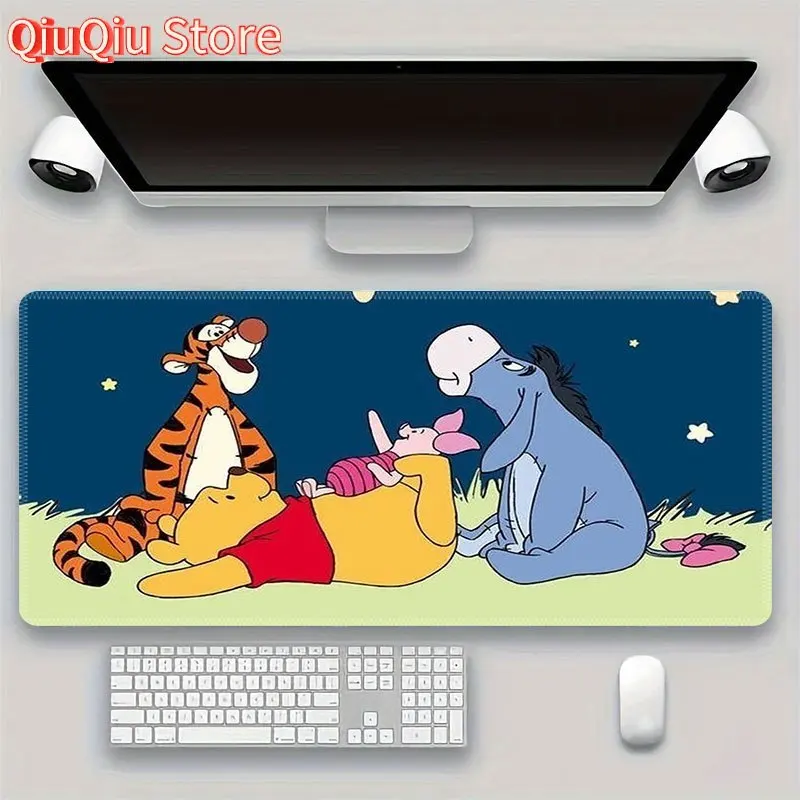 

Official Disney Winnie the Pooh Mouse Pad - Non-Slip Gaming & Office Desk Mat with Pooh Bear, Tigger, Piglet - Large Mousepad fo