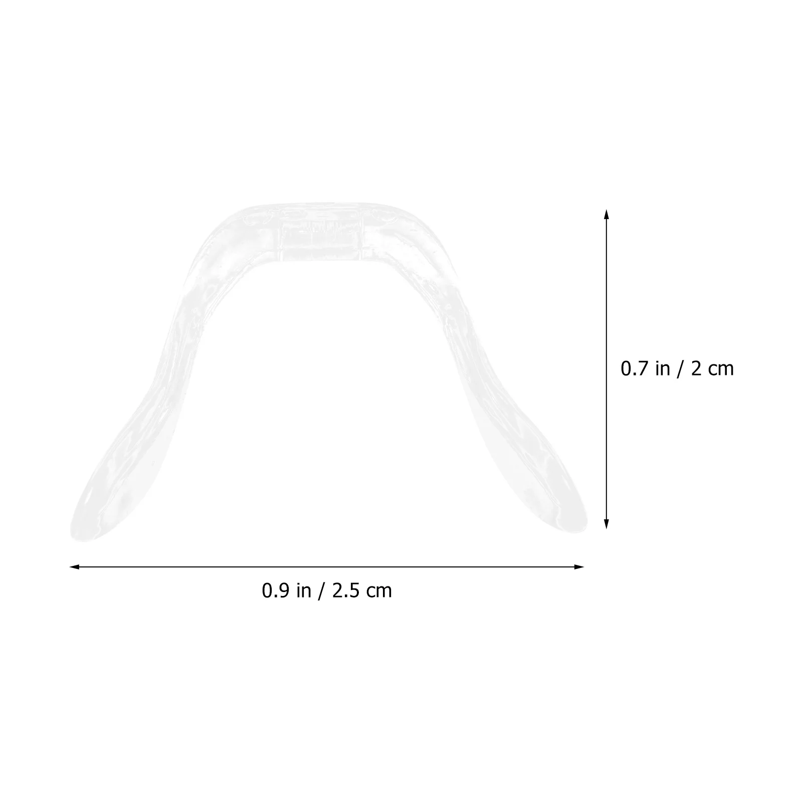 4 قطعة مخدات أنف للنظارة مرنة مريحة غير قابلة للانزلاق أجزاء النظارات البلاستيكية دائم جسر الأنف وسادة النظارات الملحقات #3