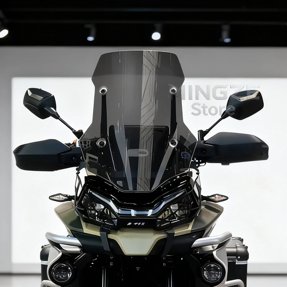 

For CFMOTO 800 MT 51CM-66CM Motorcycle High Quality Screen Windscreen Wind Deflectors Windshield Transparent/Gray CF800MT MT800