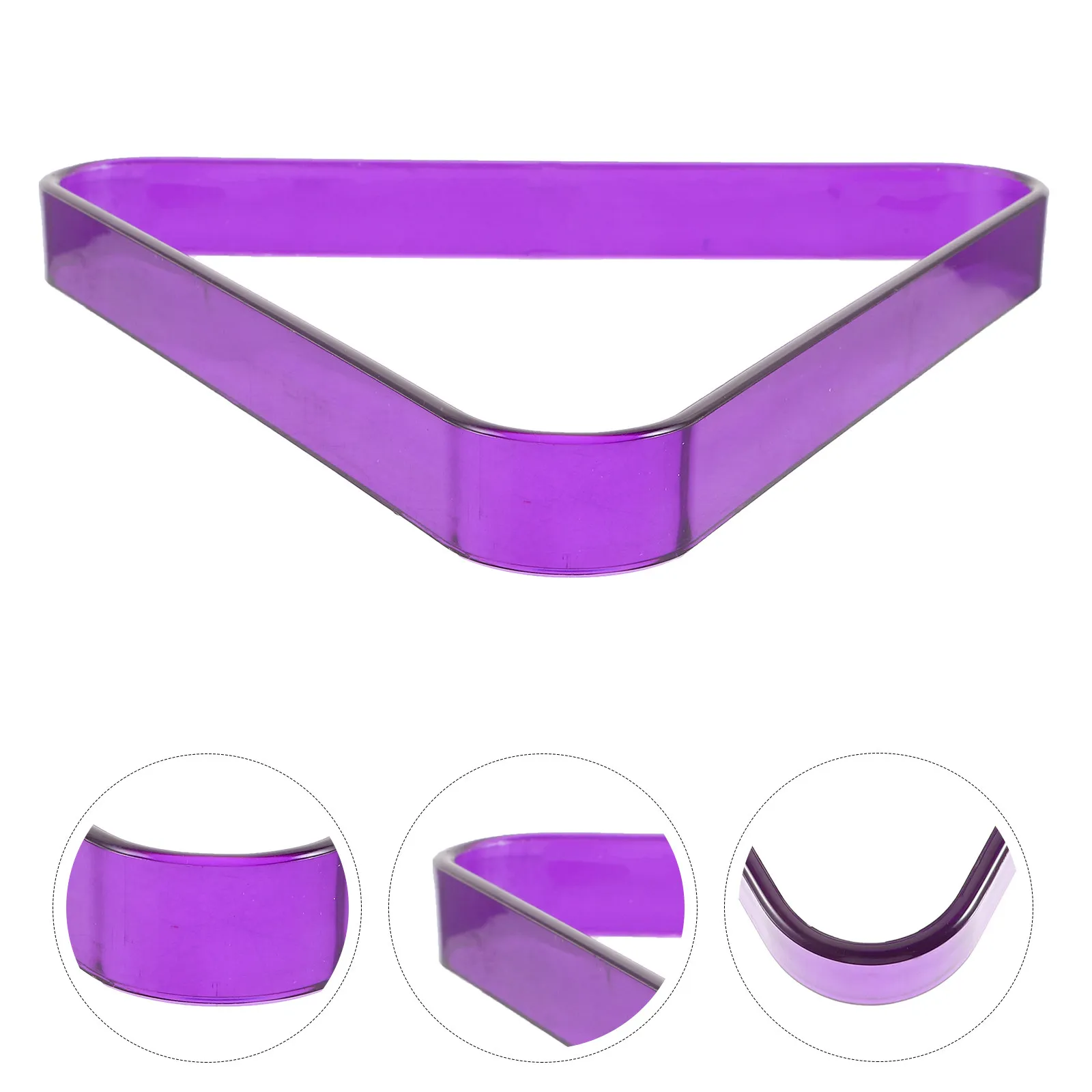 

Billiard Ball Rack Triangle Pool Triangle Sturdy Pc Material Smooth Edge Design for Standard Pool Balls Holder Game Room