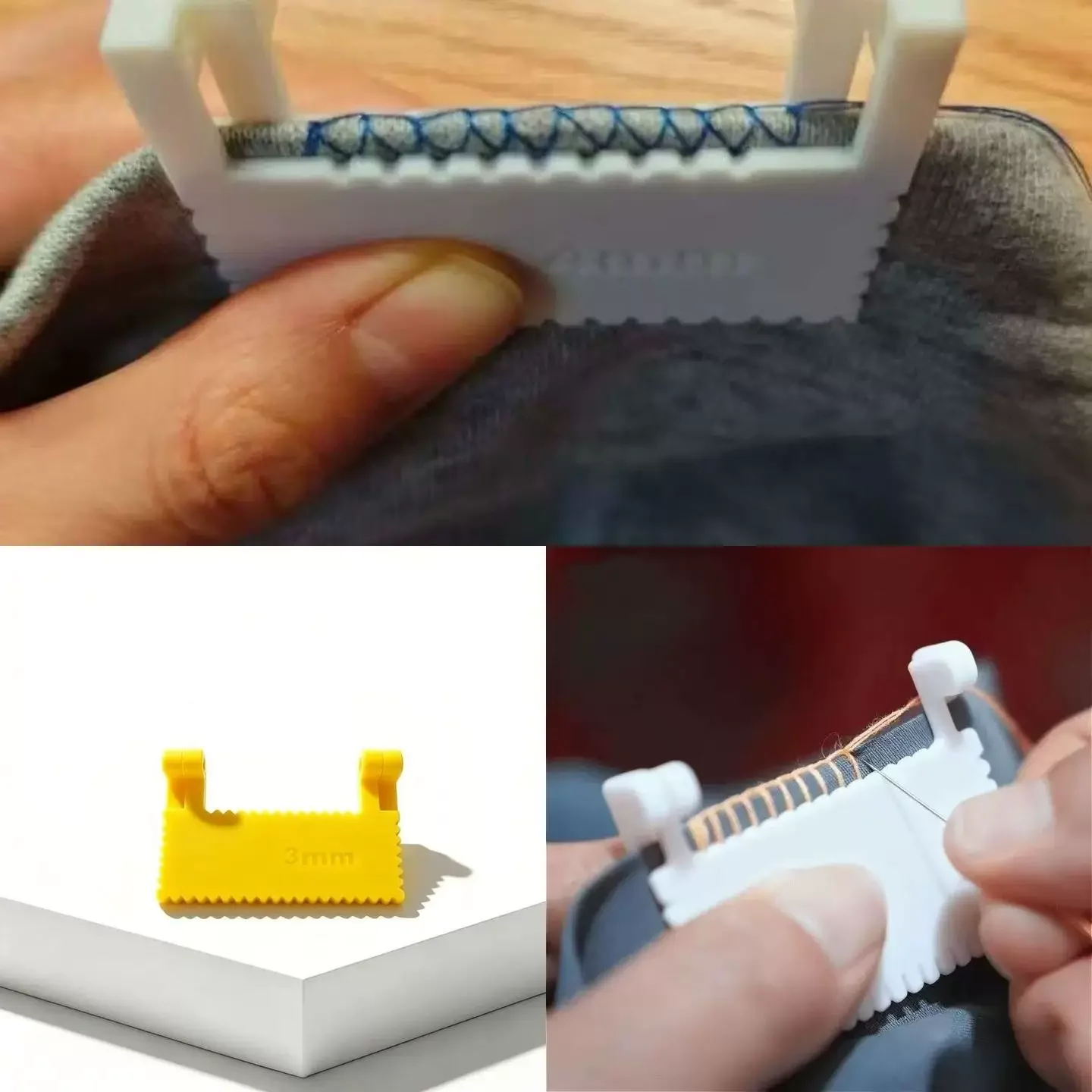 Sewing Machine Edge Guide Seam Allowance Guide Clip Fabric Positioning Guide Quilting Sewing Accessories Tools
