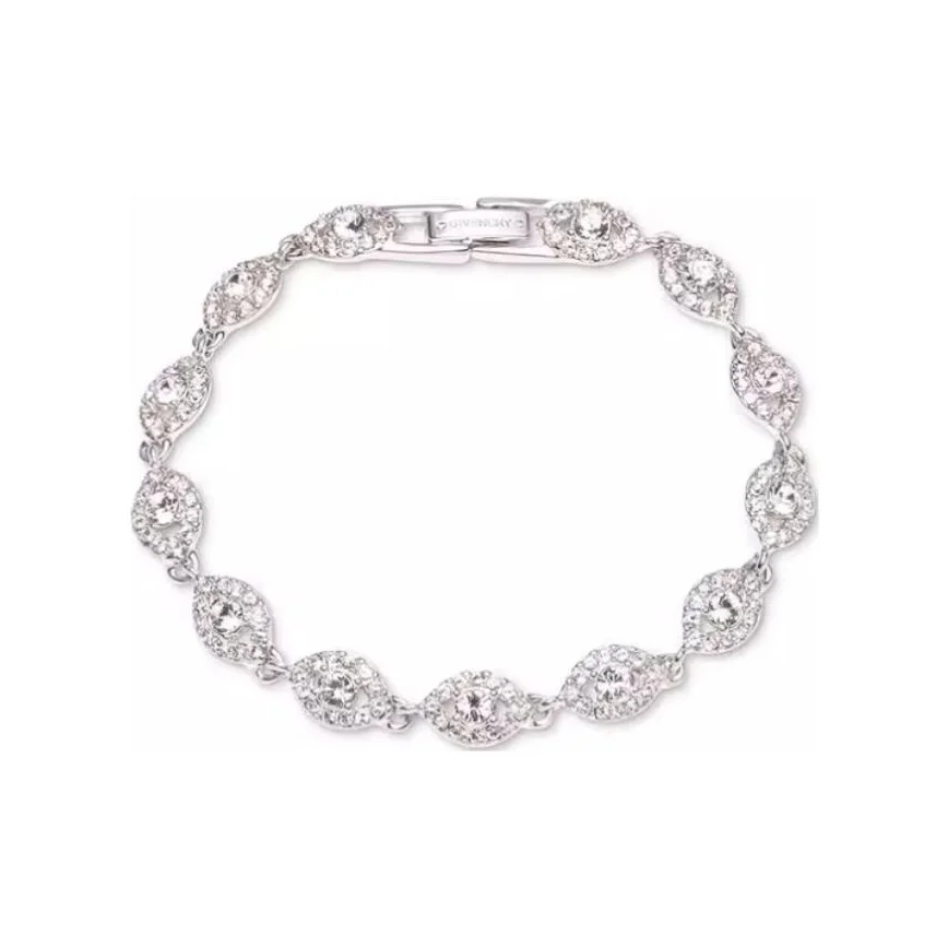 Givenchy Crystal, pulseiras de quartzo transparente unissex prata 60511313-NY0