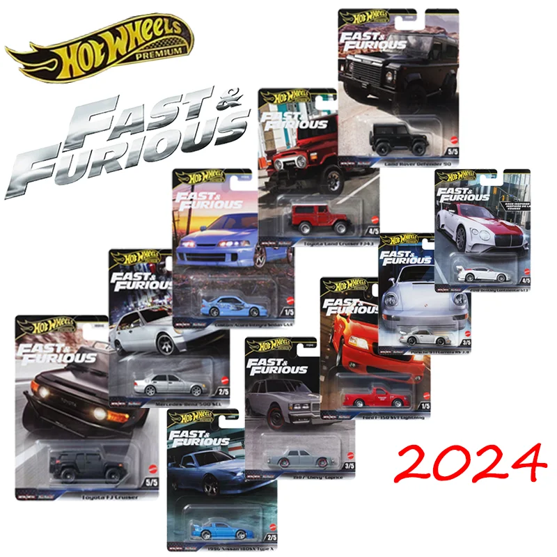 Mattel Hot Wheels 1/64 2024, серия Fast & Furious Premium Honda Nsx-R Bmw M3 Toyota Soarer, коллекционный автомобиль, игрушки, литой автомобиль