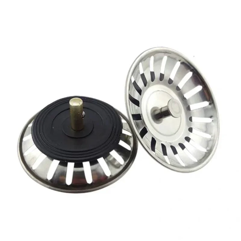 Stainless Steel Sink Filter Waste Plug Hair Catcher Drains Bathroom Floor Drain Kitchen Anti-clog Strainer Accessories