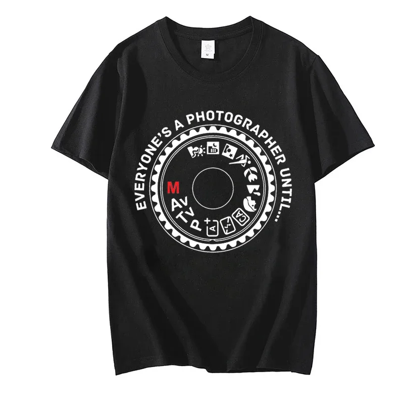 T Shirt for Men Clothes Photographer Photography Print Men T-shirts Short Sleeve Clothes Camera Lover Women Men Tee Top Clothing