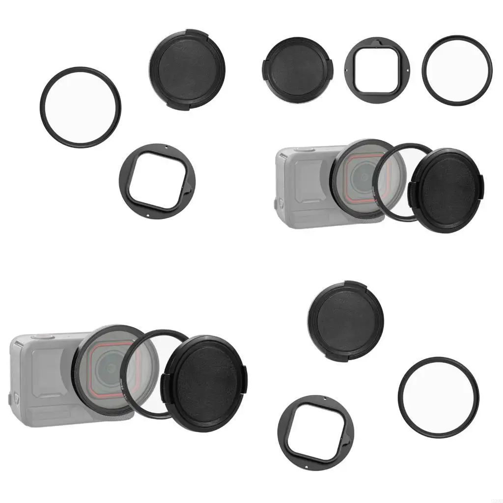 G99B 52mm Threaded Adapter With Filter Protections Quick Install For Action Cameras