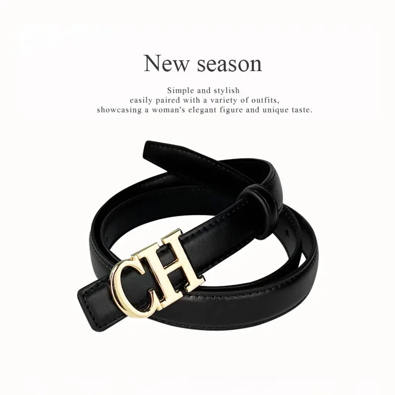 Women's Belt 2024 New Black Cow Leather Belt Accessory famous brand belt women women waist belt designer belt