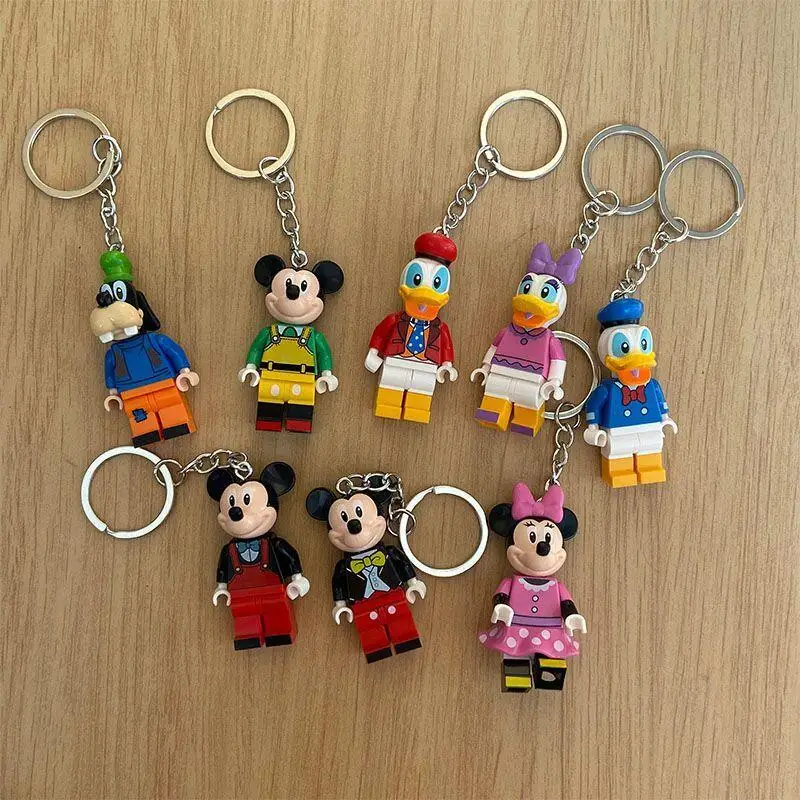 

Disney Kawaii Mickey Minnie Mouse Keychain Cartoon Donald Duck Backpack Pendant Doll Couple Birthday Gift Creative Peripheral
