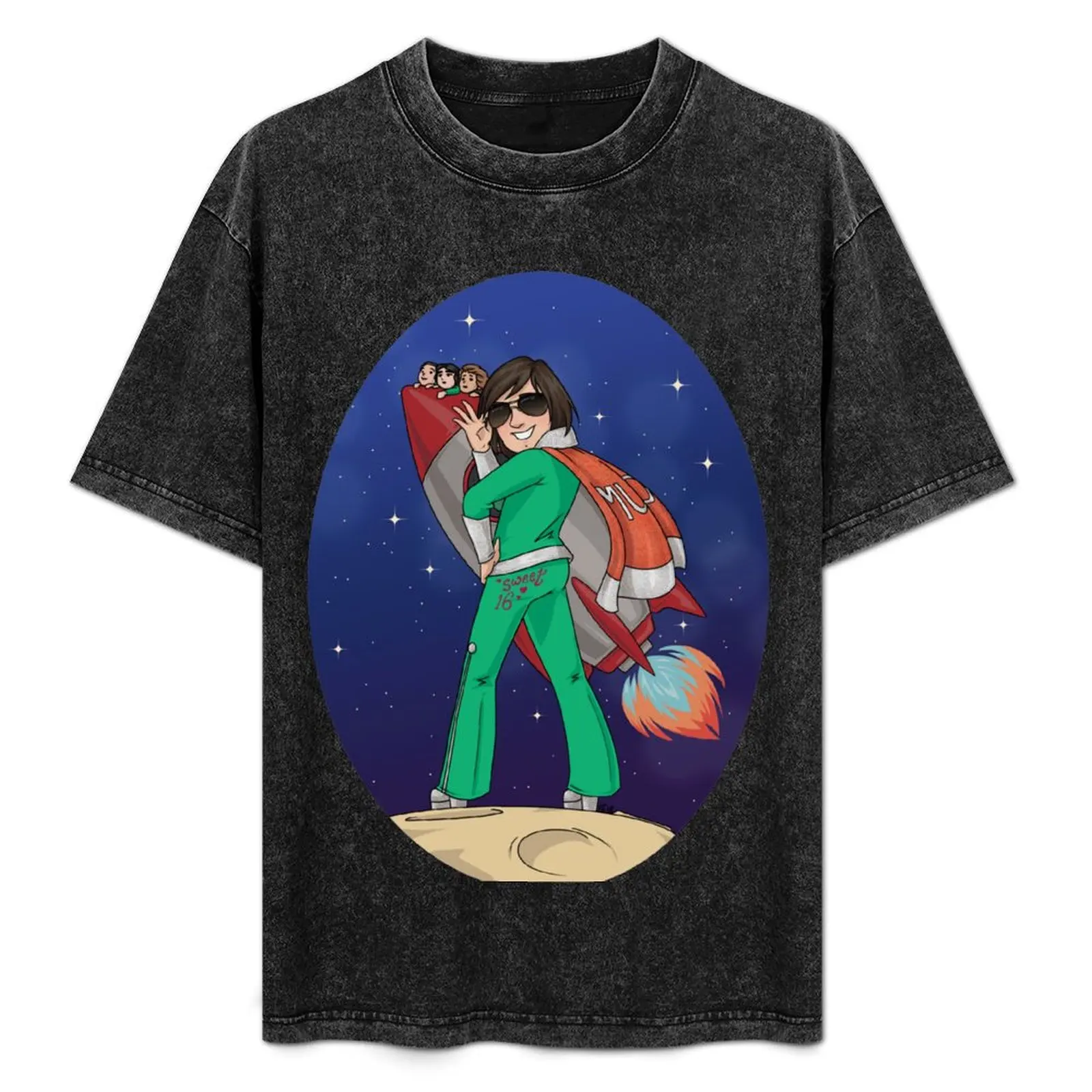 

This Here Is The Story Of Abigail Rocket Blast T-Shirt Simple Casual Short Sleeve Tee