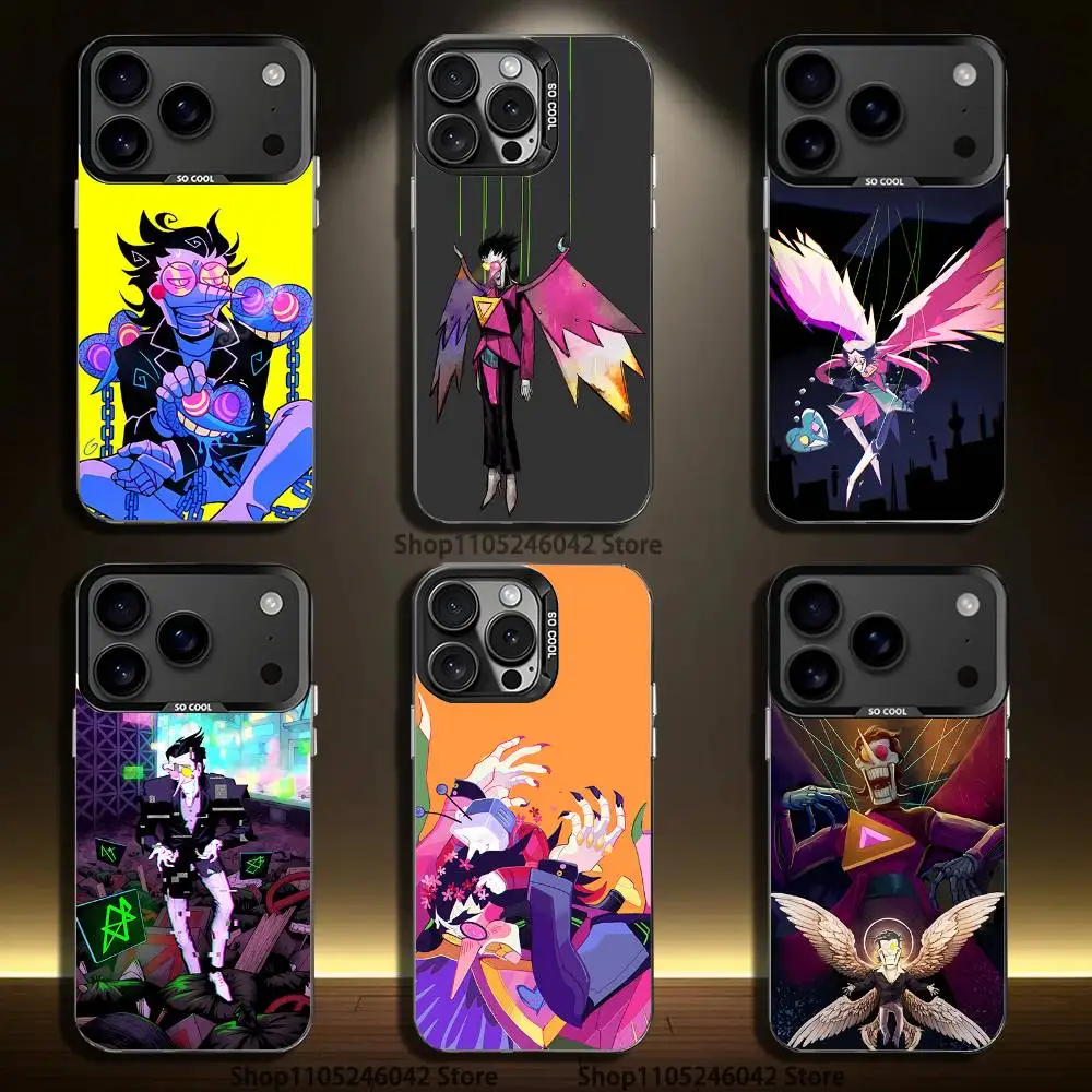 

S-Spamton D-Deltarune Phone Case For iPhone 17,16,15,14,13,12,11,Pro,XS,Max,Plus,Mini,SE4,E Black Matte Shockproof Cover