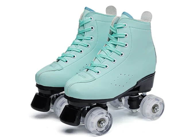 

Roller skates adult double-row four-wheel full set color flash roller skates