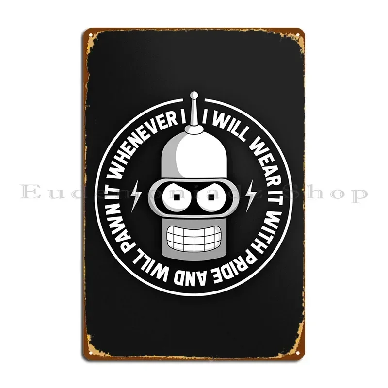 Bender Metal Plaque Poster Living Room Garage Plaques Club Bar Personalized Mural Tin Sign Poster