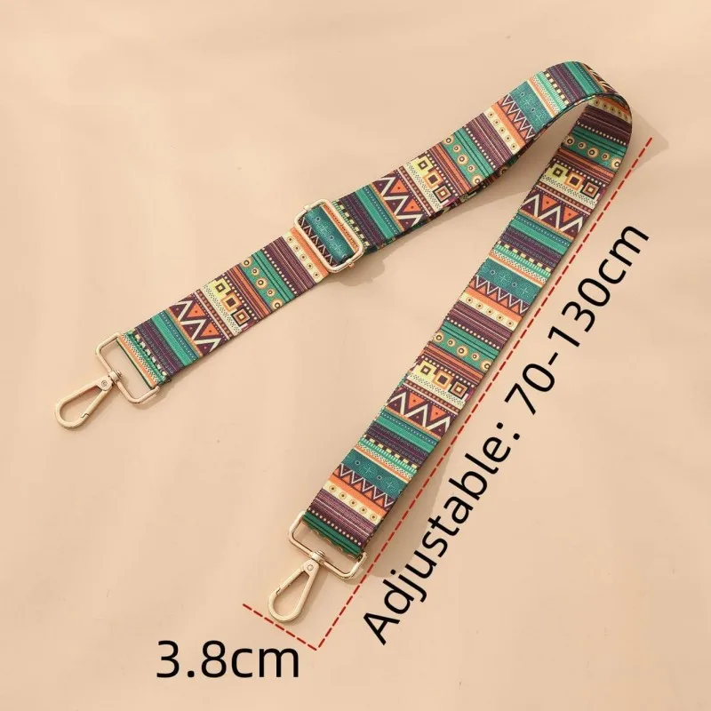 Fashion Embroider Women Bag Accessories Bag Strap High Quality Shoulder Bag Strap Replacement Adjustable Removable BagStrap