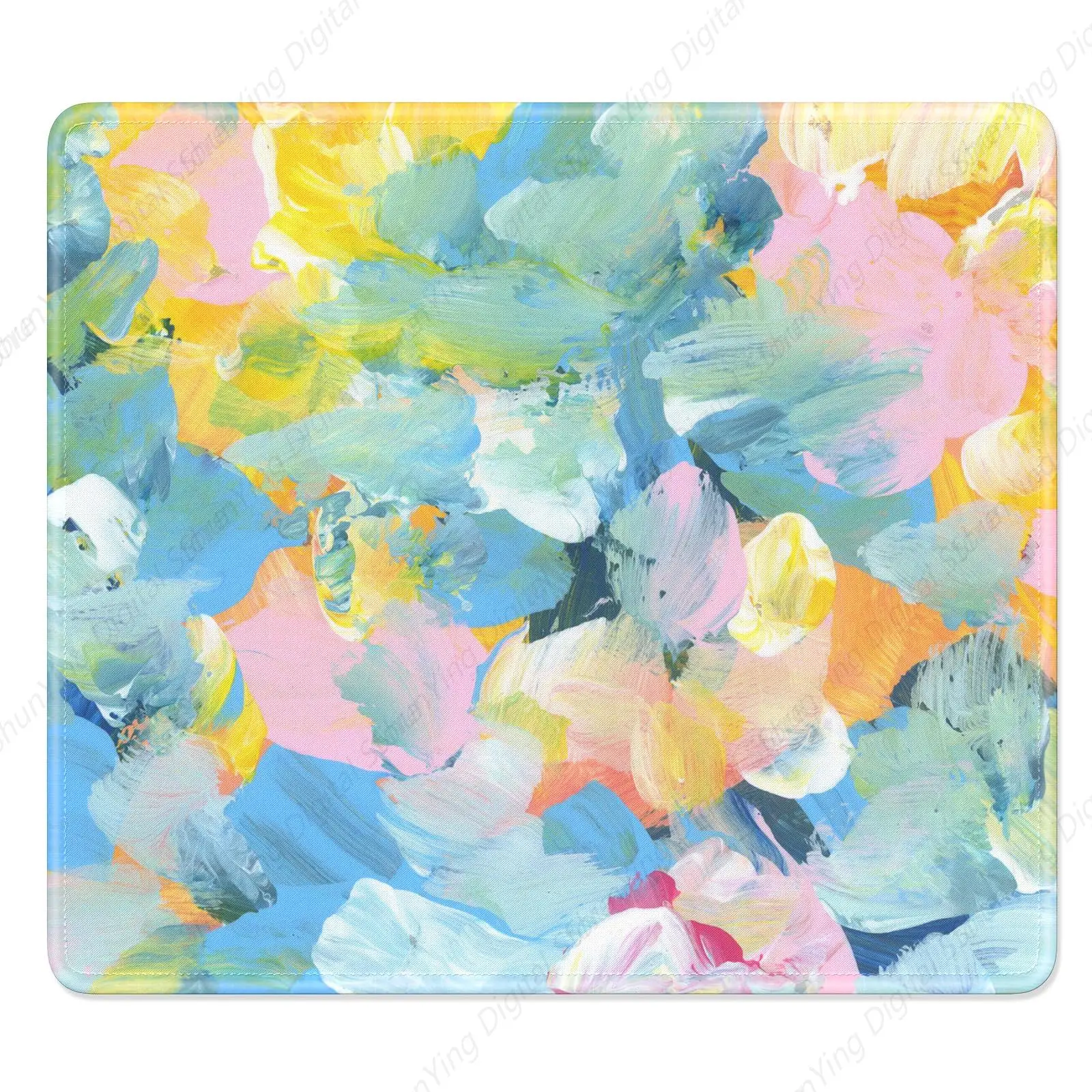 Colorful Oil Painting Computer Mouse Pad Anti Slip Rubber Mouse Pad Suitable For Games Offices Laptops 25*30cm