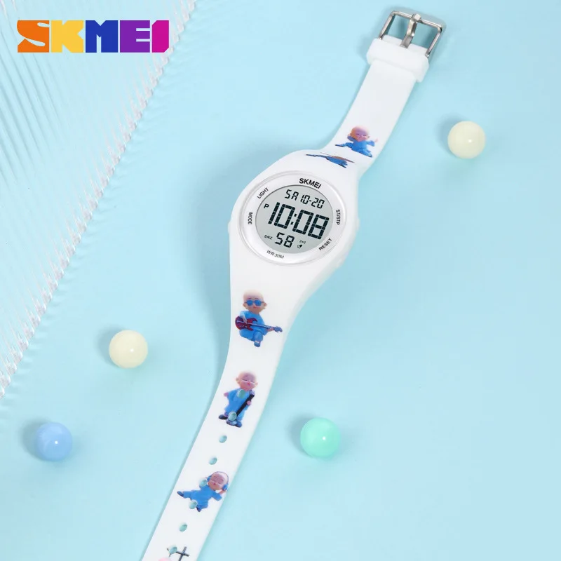 Montre de sport électronique pour enfants, Time Meishi peut changer de bracelet, montre de dessin animé, beurre amusant, table pour étudiants masculins et féminins