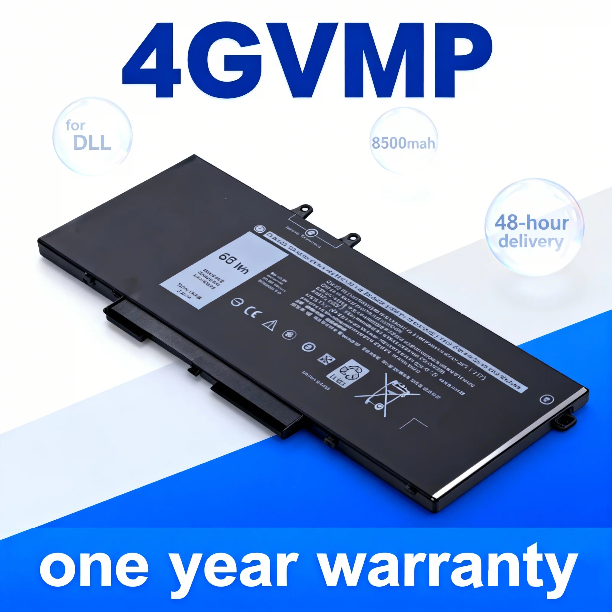 

BNN 4GVMP 5400/5500/5410 Laptop Battery E5400 E5500 for Dell Latitude 7590 7591 7791 2-in-1 Precision