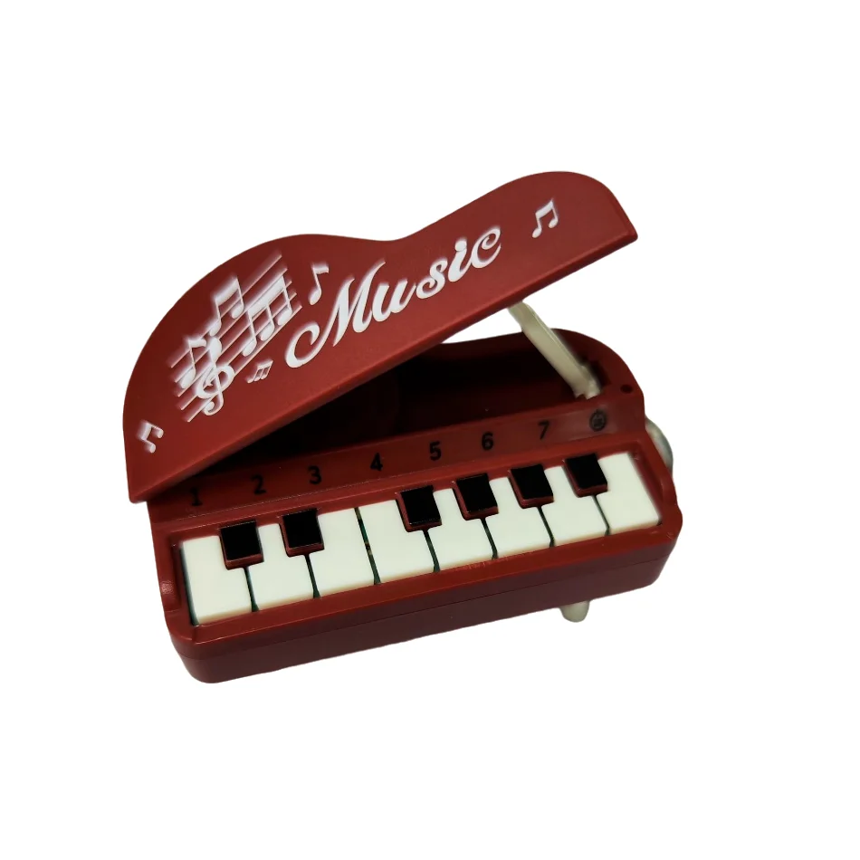 Mini Kawaii Portable Musical Instrument Toy Piano Keychain Electronic Keyboard Key Ring Gifts For Children