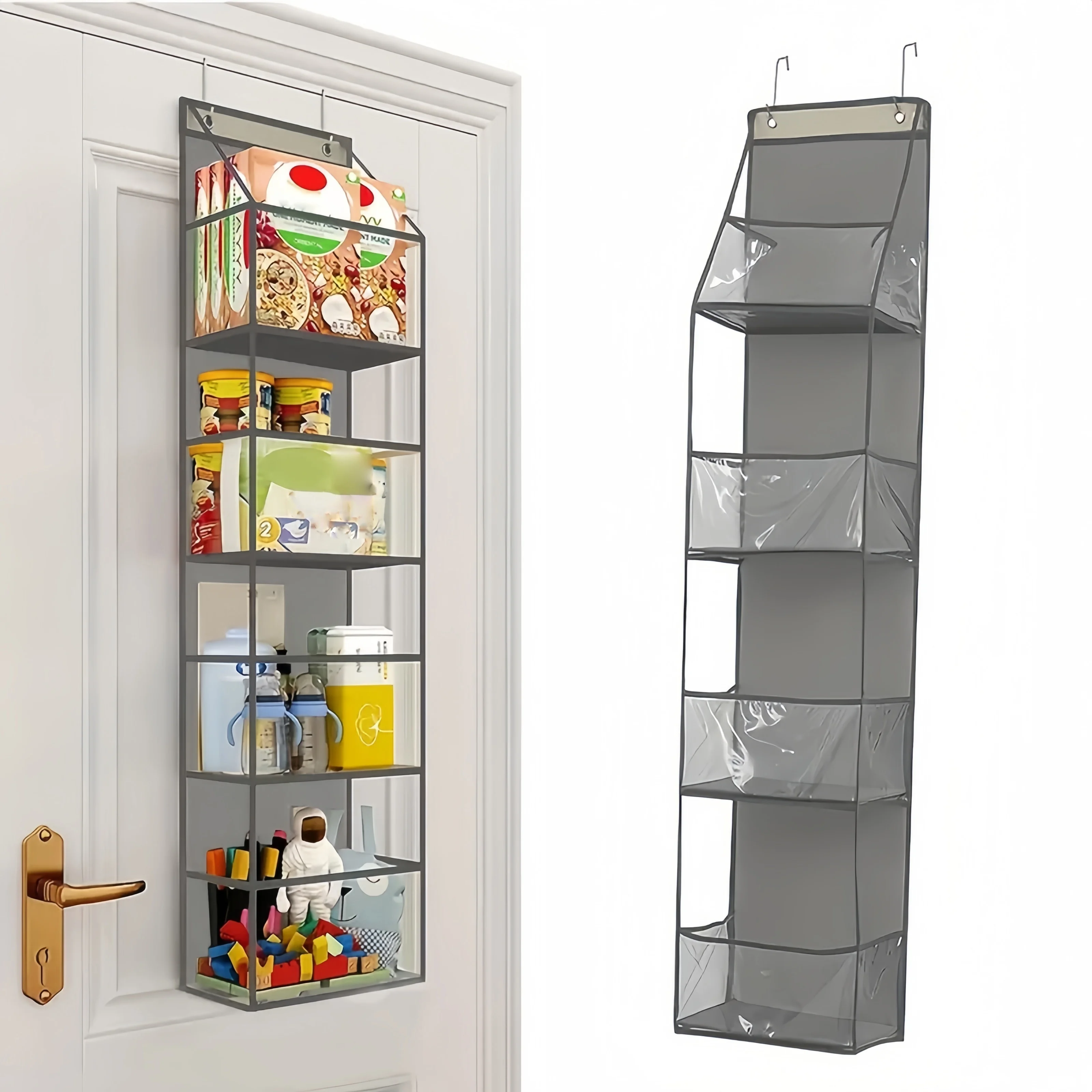 Versatile 4-Compartment Wall-Mounted Organizer - Perfect For Toys, Sundries & More - Space-Saving Door Hanging  Solution