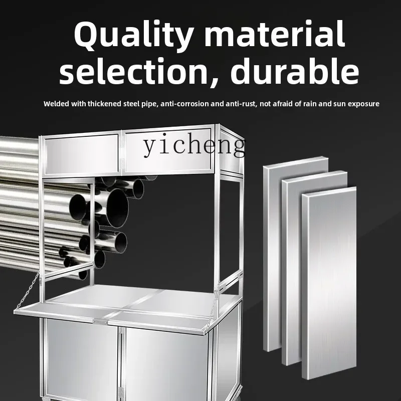 b7-snack cart market stall shelves mobile stall candied gourd outdoor portable foldable