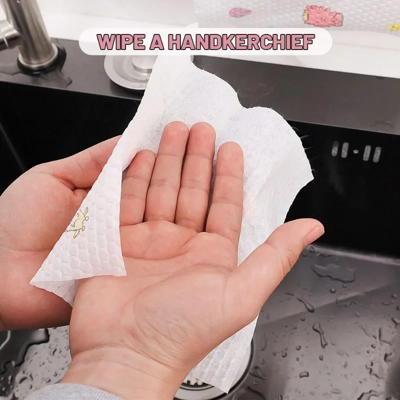 Disposable Lazy Rags Washable Wipes Towels Non-woven Dish Cloths Kitchen Roller Paper Cleaning Cloth Absorbent Towels Dishes Rag