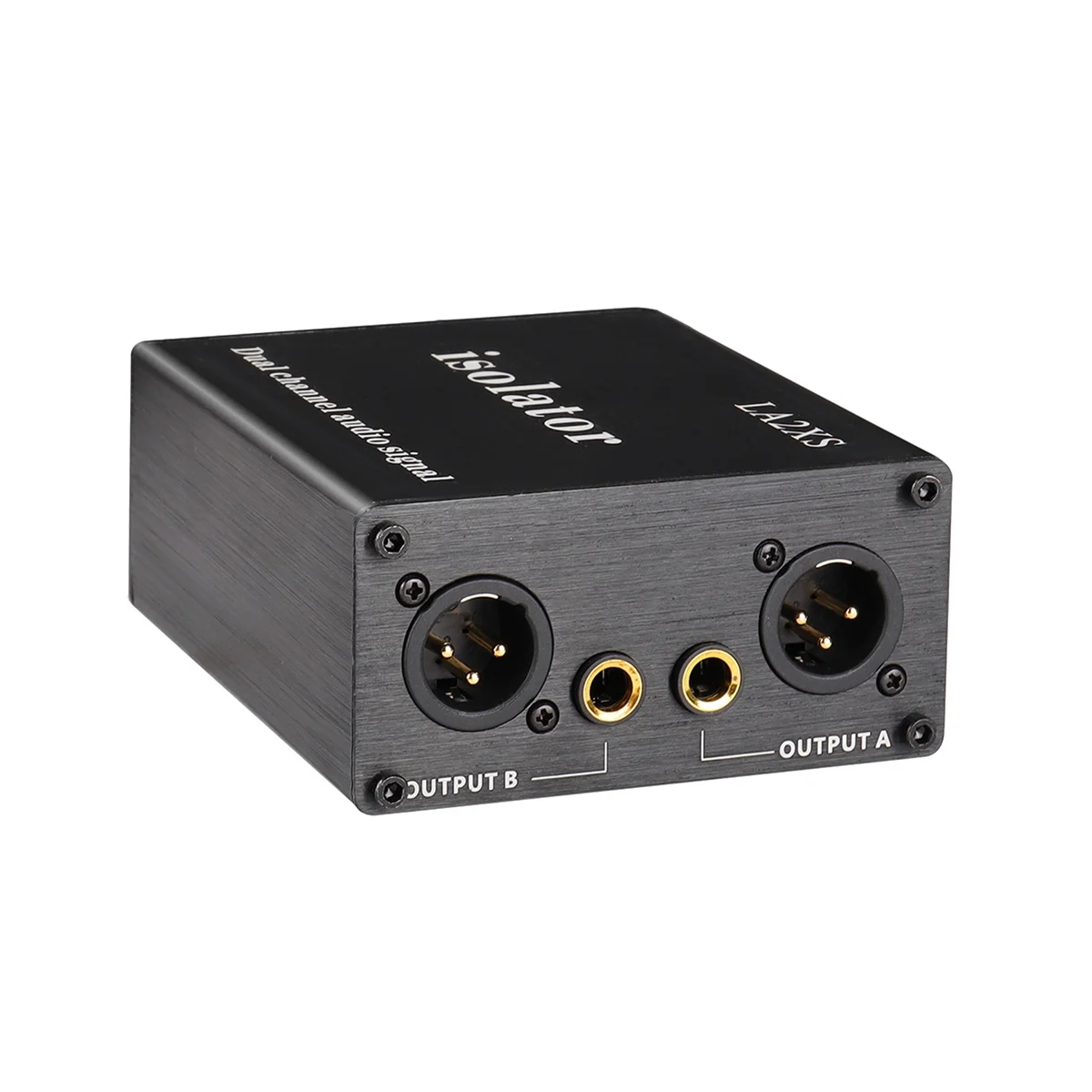 LA2XS Audio Isolator Noise Reduction Filter Eliminates Current Noise Dual-Channel 6.5 XLR Mixer Audio Isolators