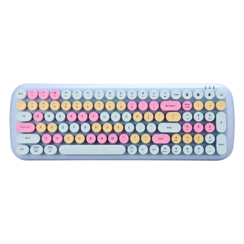 

Bluetooth membrane keyboard three Bluetooth channels Bluetooth mixed color keyboard