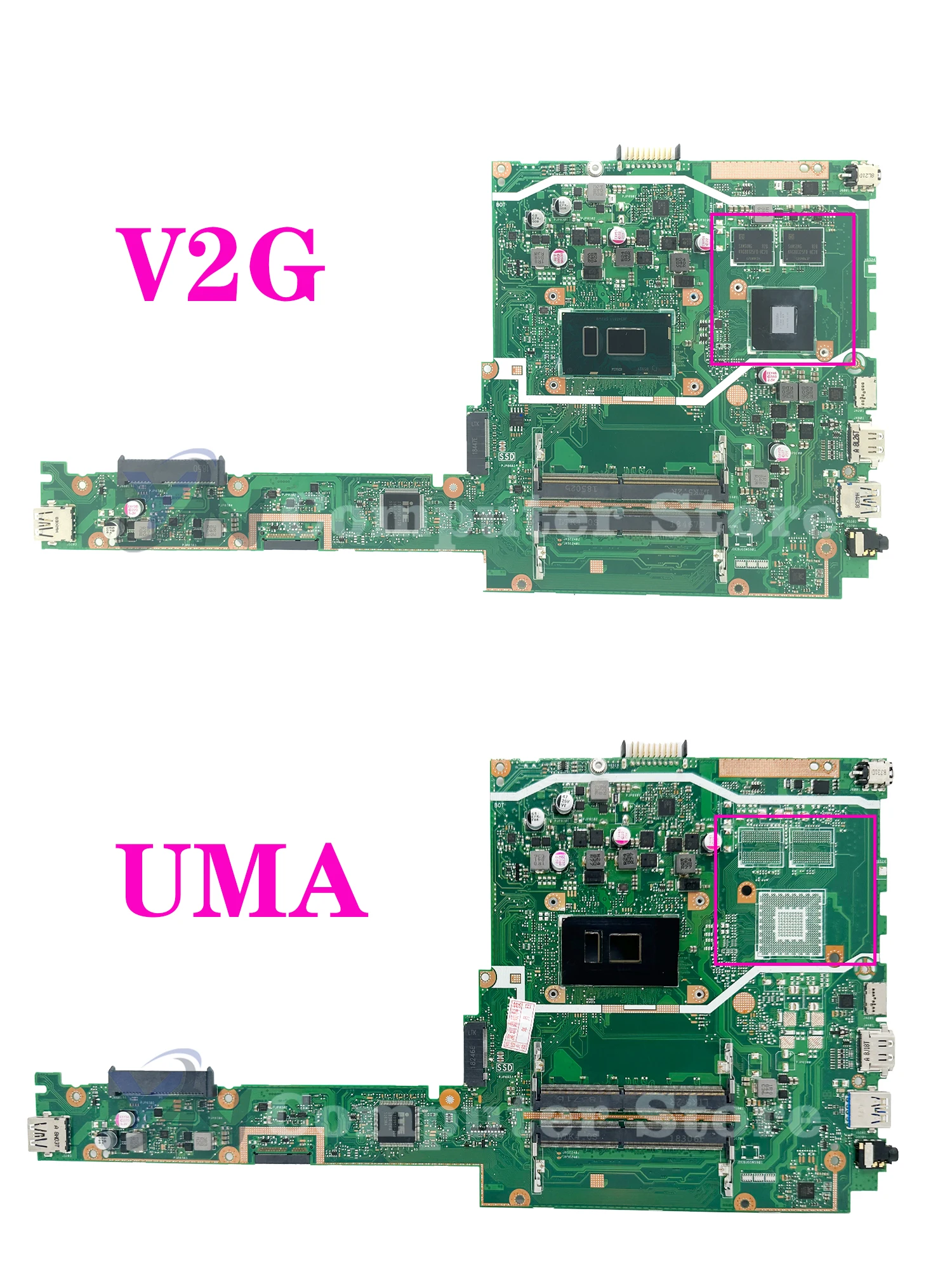 Placa-mãe para laptop para ASUS, Mainboard para ASUS X407U, X407UA, X407UV, X407UAR, X407UFR, X407UF, I3, I5, I7, 7th, 8th, UMA, PM, 100% testado OK