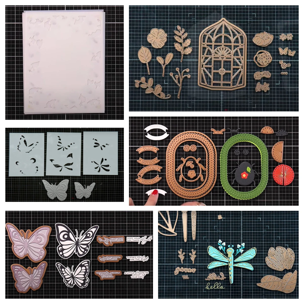 

Botanical Atrium Metal Cutting Dies Decoration Scrapbooking DIY Paper Card Album Embossing Hot Foil Plates and Stamps Craft