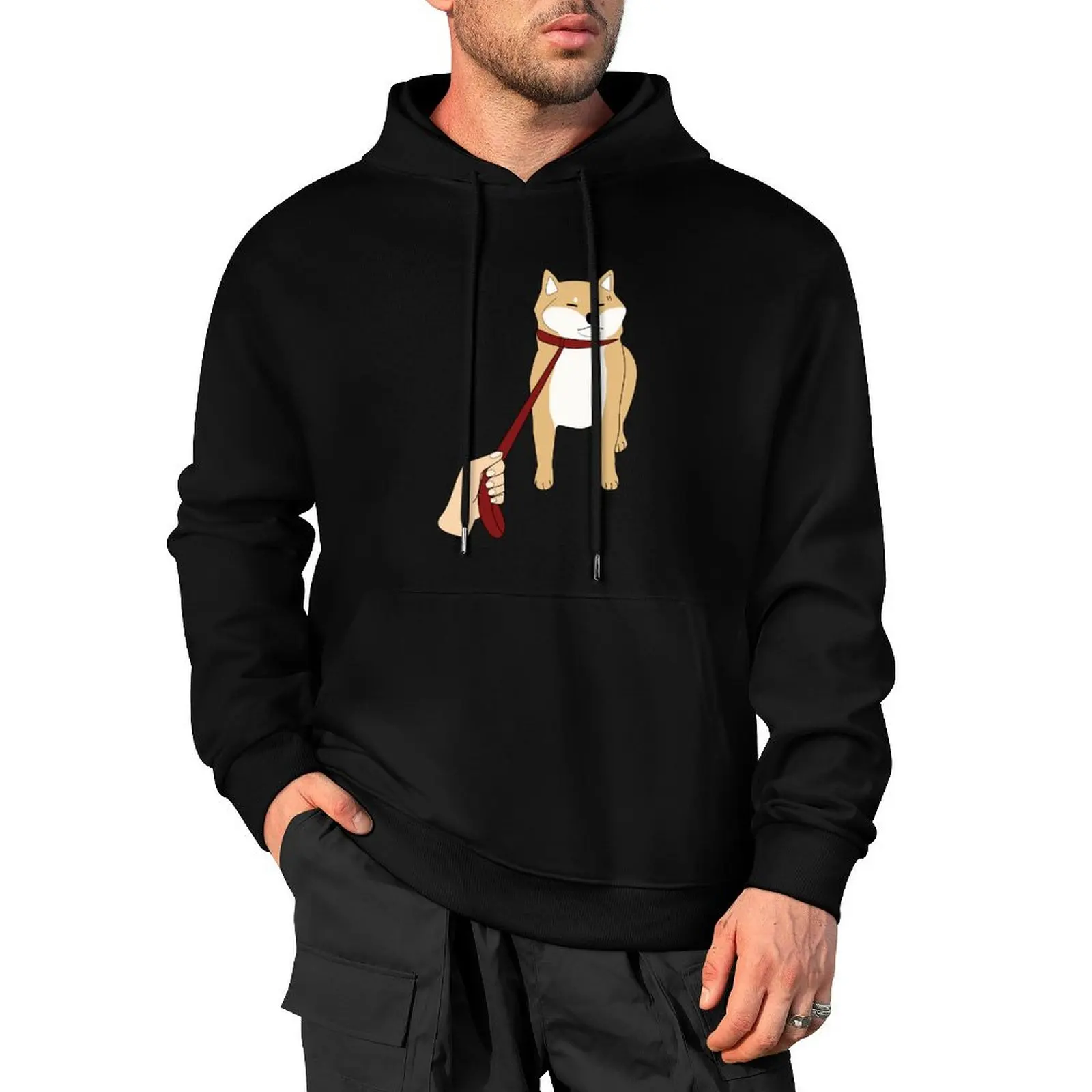 

Shiba Inu No Pullover Hoodie mens clothing hooded shirt autumn clothes graphic hoodie