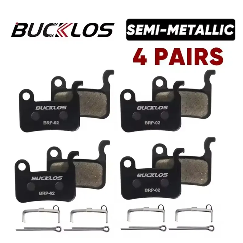 BUCKLOS Fahrrad-Scheibenbremsenbeläge für SHIMANO A01S M06 M07 Verschleißfeste Fahrrad-Hydraulikbremsenbeläge MTB-Bremsbeläge Fahrradbremsen
