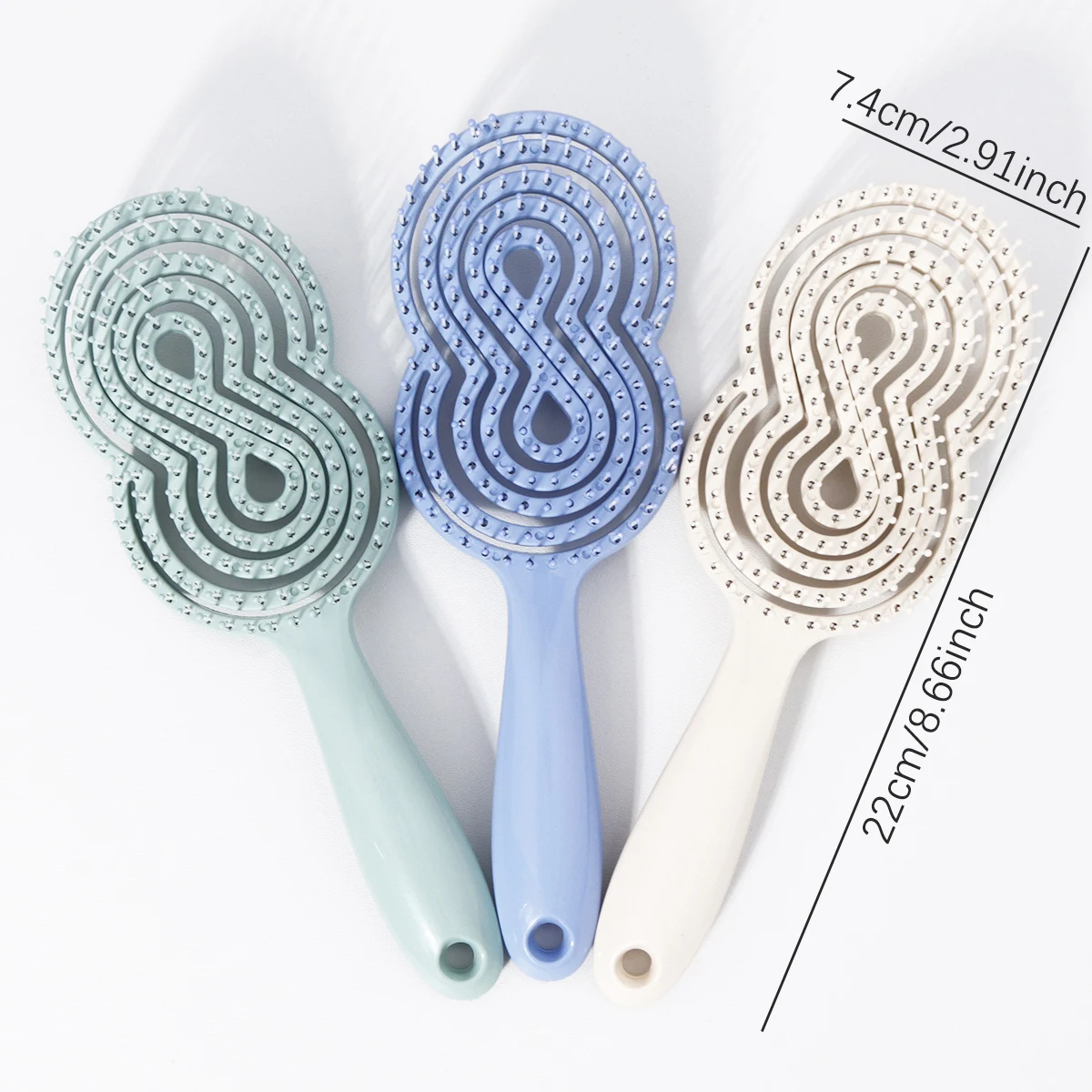 1 piece of advanced hollow comb hair brush - anti-static, hollow design easy to comb hair,Special for real hair wigs image 3