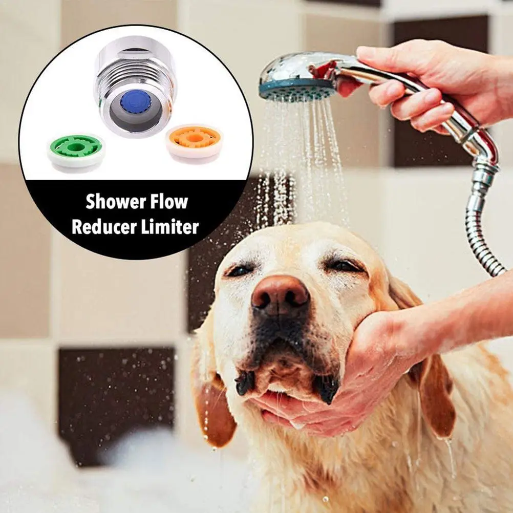 4pcs Shower Flow Connector Faucet Restrictor Internal External Teeth Copper Anti Rust Corrosion Resistant Bathroom Hotel Easy
