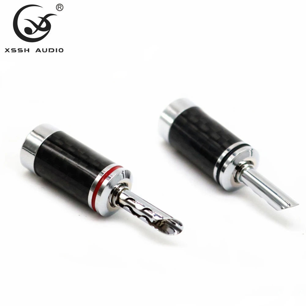 バナナプラグヒエンドHi-Fi,8個,Diy guangzhou xssh,銅メッキ,固定電気オーディオジャック,スピーカーコネクタ