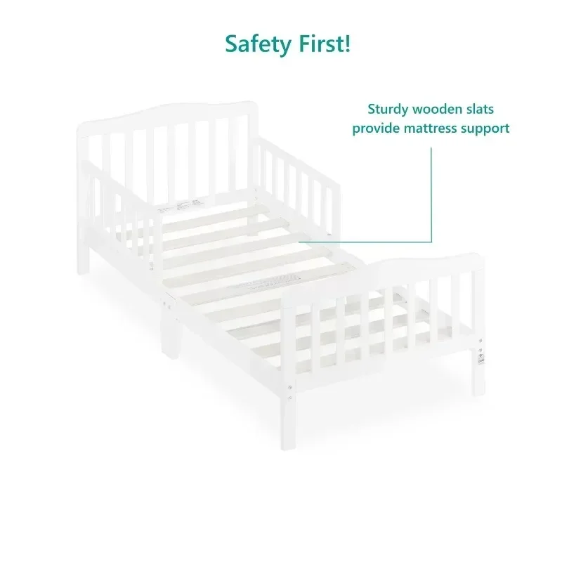 Klasyczny Design łóżko dla małego dziecka, biały