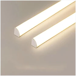 1-20 Pcs 20 inch LED rigid strip DC12V 50CM SMD2835 V shape Aluminum Profile Channel Cabinet Closet Bar Strips Lights