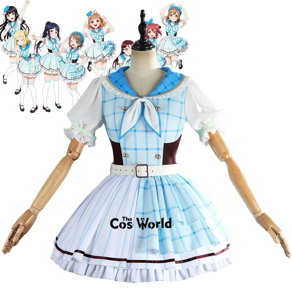 

Love Live Aqours 15th Anniversary Takami Chika Kurosawa Ruby Kurosawa Dia Watanabe You Outfits Anime Cosplay Costumes