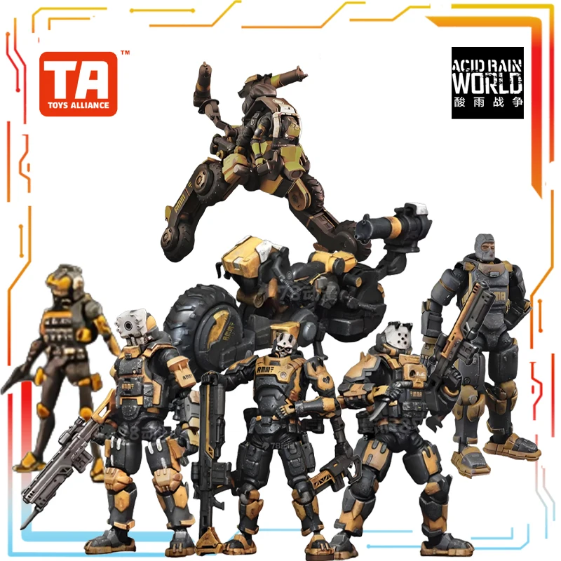 

TOYS ALLIANCE Made 1/18 Finished Product Movable Figurine Acid Rain War A.M.M Black Bee Troops Character Holiday Gift for Friend