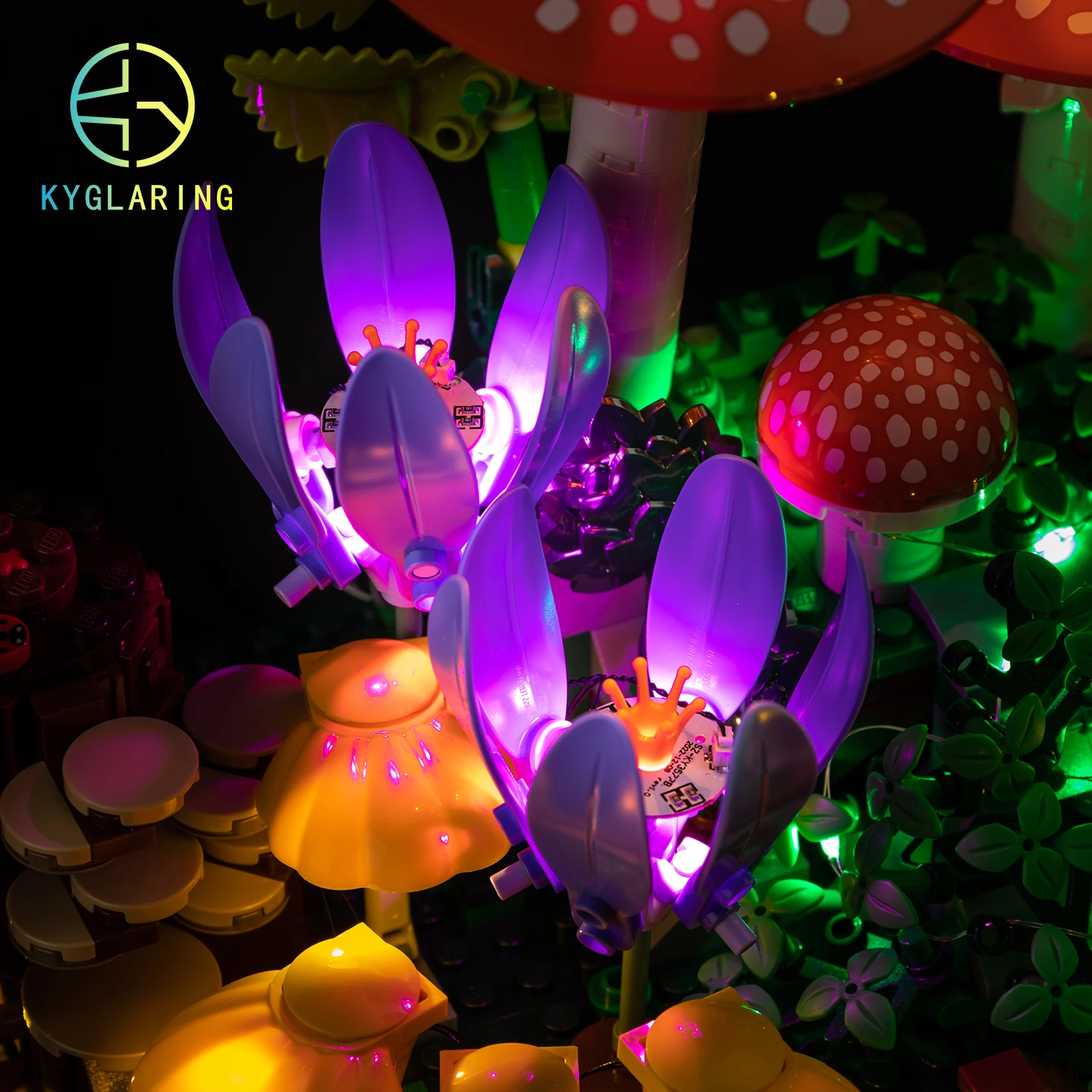 Kyglaring Led Lighting Set Diy Toys for Lego Woodland Mushrooms 11505 Building Blocks (No Model) view 6