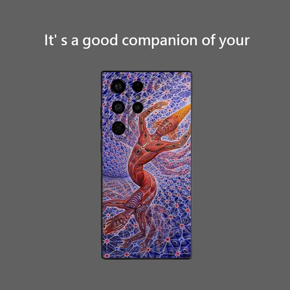 Trippy A-Alex G-Grey Phone Case For Samsung Galaxy S25 Ultra S22 S23 S24 Ultra S21 S20 5G Protective Soft Silicone TPU Funda