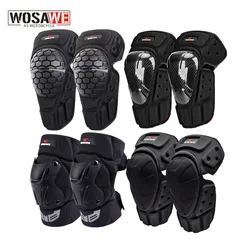 WOSAWE-Joelheiras para Motocicleta Off-Road Racing, Equipamento de Proteção, Protetor Ajustável, Ciclismo, Exterior, Esporte