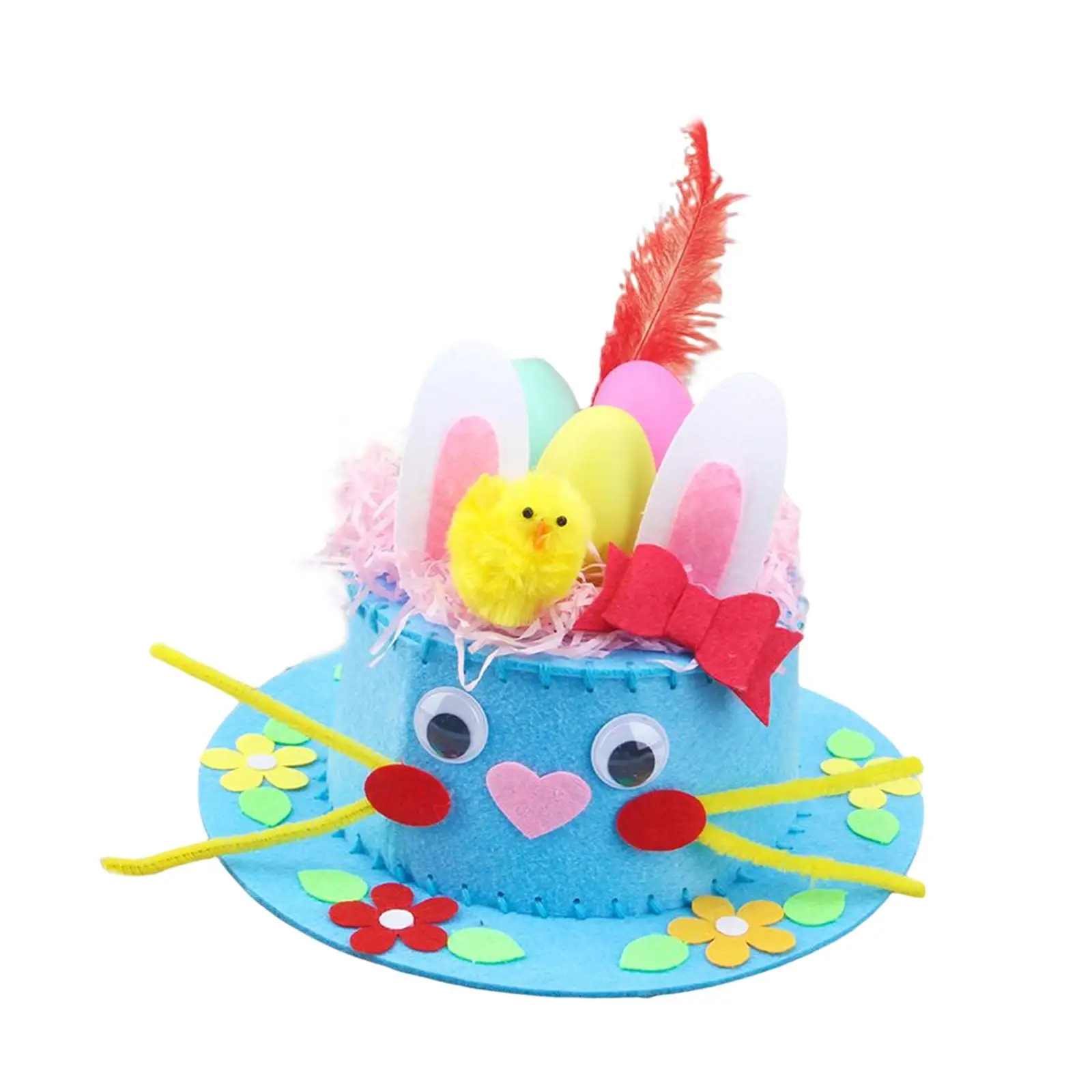 Children DIY Easter Hat Set Decorations Crafts , to Make Your Own Easter Bonnet Game Supplies for Kindergarten Party Supplies