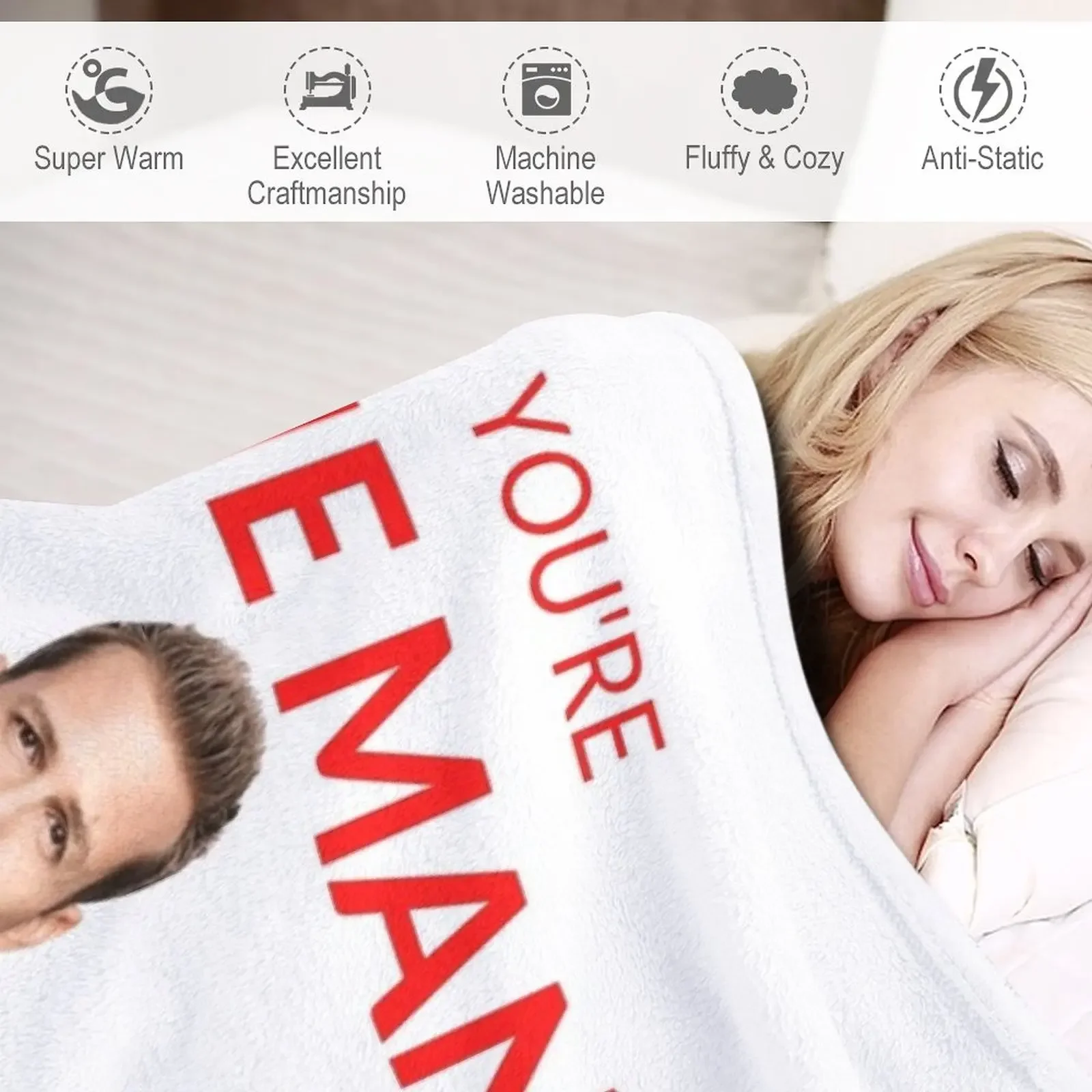 بطانية ناعمة منفوشة للأريكة ، بدلات هارفي سبيكتر ، أنت ميرش العائلة ، بطانيات جميلة #4