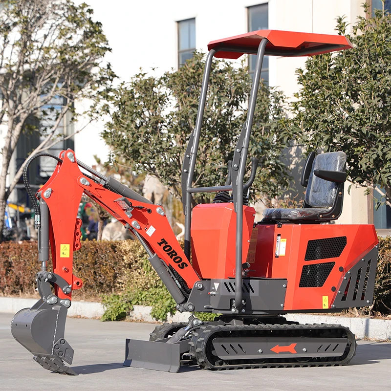 TOROS Customized Heavy Industry Small Excavator Mini Bagger Engin Diesel Small Excavator Recruit Agent 0.8ton Micro Digger