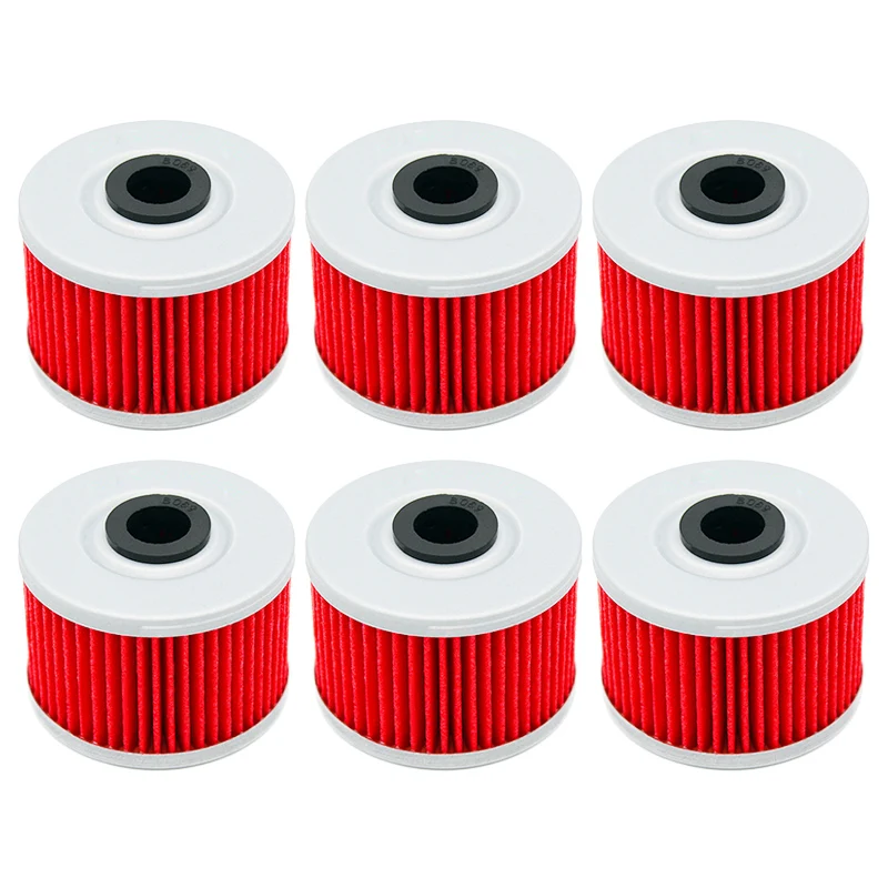 2/4/6pcs Cyleto Motorcycle Oil Filter for Kawasaki BN125 Eliminator Ninja 125 Z125 KL250 BX250 Z250 Z250SL KSR110 KFX450R KX450F - view 2